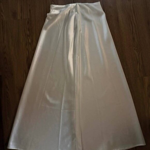 Dresses & Skirts - White Satin Long Skirt